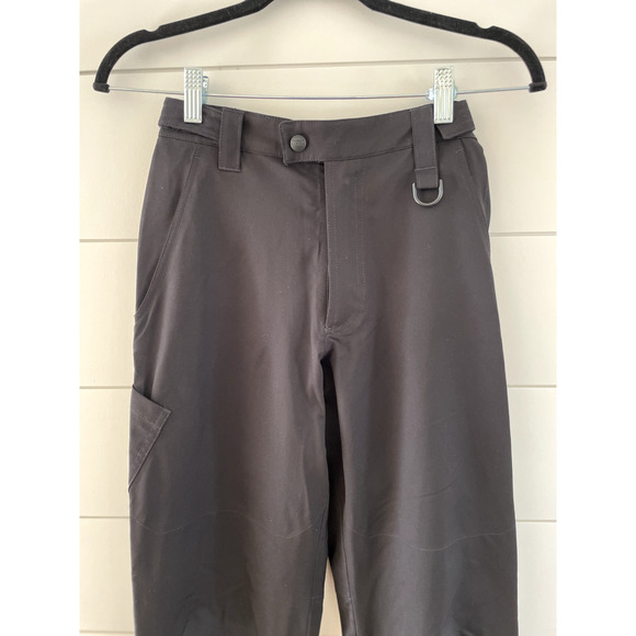 L.L.Bean kids snow pants shell black sz 14 TEK gator & zipper at hem unisex - Picture 3 of 11